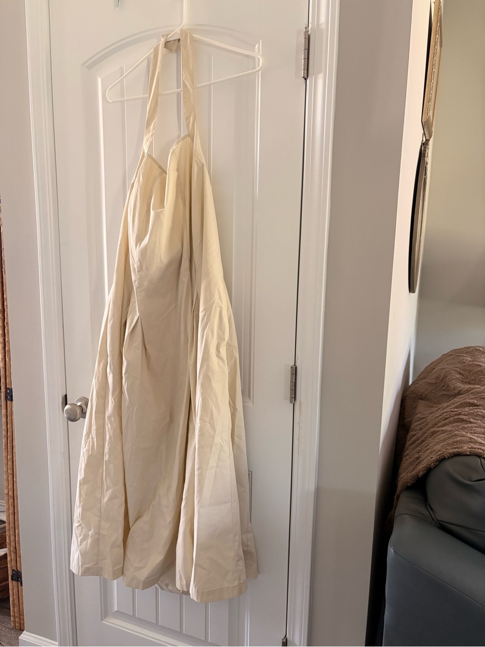 a new day Cream Backless Halter Midi Dress - Picture 3 of 14